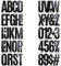 10 Sheets 6 Inch Letters Number Stickers,Large Black Alphabet Sticker for Mailbox,House,Cars,Trucks,Bulletin Board,Ship,Garden