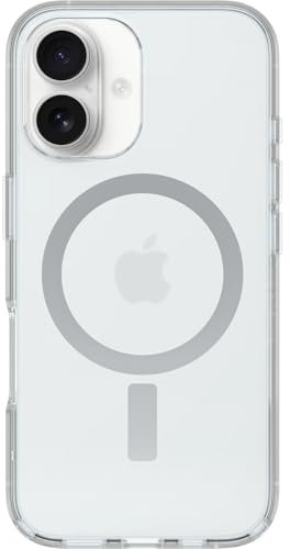 OtterBox Symmetry Series Clear MagSafe Case for iPhone 16, Shockproof, Drop proof, Protective Thin Case, 3x Tested to Military Standard, Clear, Non-Retail Packaging