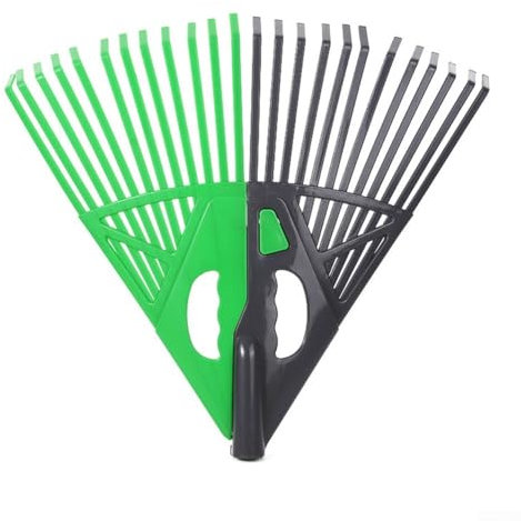 Besttoolifes Adjustable Garden Rake,Plastic Leaf Rake,Lawn Rake for Efficient Leaf and Grass Grooming,Lawn Leveling Lightweight