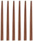 UPTALY 6 Pairs Black Walnut Wood Chopsticks (7.3 inch / 19 cm), Pointed Head, Short, Small, Minimalism, Natural Reusable Chop Sticks Set, for Japanese Cuisine, Sushi, Fish, Rice, Noodles, Dumplings