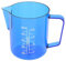 Acrylic Coffee Measuring Cup, 500ml Eagle Mouth Type Espresso Cup Milk Frother Cup Mixing Pitcher Drink Pitcher for Espresso, Latte Art, Milk (Blue)