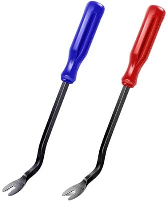 LILIANGjuzixaing 2 Pcs Trim Tool, Trim Removal Tools, Car Trim Removal Tool Car Door Upholstery Trim Clip Remover Tool Automotive Interior Panel Prying Lever