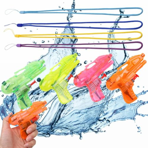 wasserpistole klein wasserspritzpistole spritzpistole wasser pistole mini wasserpistole kinder water gun Einfach zu bedienende Wasserpistole Mit 4 Seilen zum Outdoor Strandpool Zufällige Farbe