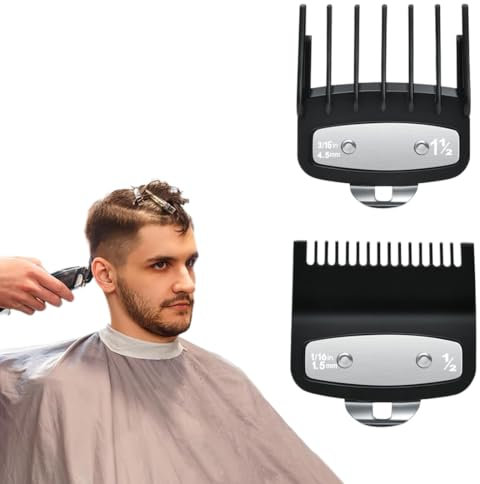 2 Stück Haar Clipper Guide Limit Kamm Set, 1.5+4.5 mm Haarschneider Aufsätze, Kompatibel mit Wahl Haarschneidemaschinen Ersatzteile Friseur Zubehör Barber Set, Aufsätze Haarschneidemaschine