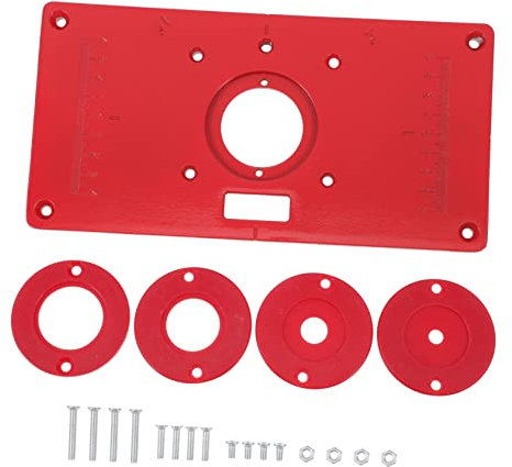 Toddmomy Suministros para Carpintería Placa De Inserción De Aluminio Fácil De Perforar e Instalar
