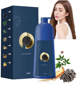 ZhiHuaShi Caviar Protein Hair Dye Shampoo,Plant-Based Hair Coloring Cream, Protein Color Protecting Hair Dyeing Cream, Bubble Plant Hair Dye Shampoo,Easy Hair Color, Cover Gray Hair (Coffee)