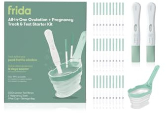 Frida Fertility All-in-One Ovulation & Pregnancy Test Kit, Reusable Pee Cup