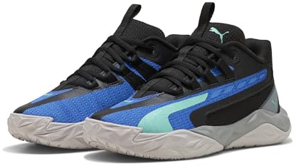 PUMA Jugendliche Dagger 2 Mid Basketballschuhe 36, Black Bluemazing Aquatic Blue Green