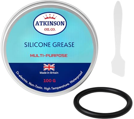 Atkinson Oil Co. Premium Silicone Grease 100g Dielectric O-Ring Plumbers Tap Lube Made in UK
