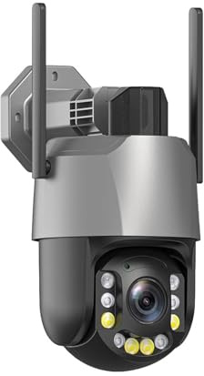 KVBRUI Telecamera PTZ 5/8MP con Zoom 50X, WiFi, 4K Ultra HD 20X, sorveglianza Esterna, Visione IR Ultra Lunga 120 m(8MP 50X ADD 128G)