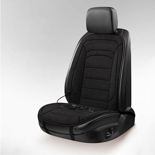 Auto Sitzkissen für Peugeot 208 II 2019, Heizung Anti Rutsch Autositzschutz Atmungsaktive, Sitzkissen Ergonomisch Einfache Installation,Black