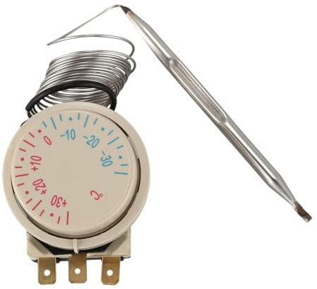 Thermostat capillaire pour congélateur -30 ~ + 30 ℃ AC 250 V 16 A AC380 V
