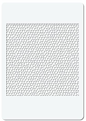 Herterich Products Airbrush Schablone Drachen Schuppen | Dragon Skin Stencil für Graffiti & Tattoo | Wiederverwendbar & Lösungsmittelresistent | Mylar 0,1-0,2 cm | Für Sprays, Acryl & Airbrush