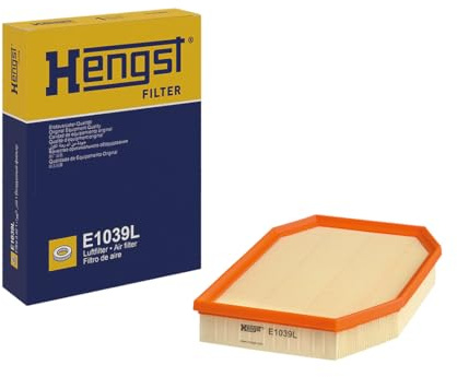 HENGST - Luftfilter E1039L - Luft-Filtereinsatz für KFZ | Hochwertiger Motorluftfilter für Otto- oder Dieselmotor - Schutz für Motoren - Wasserbeständig