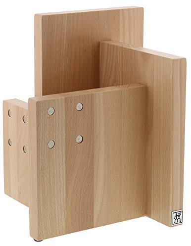 ZWILLING 35103-300 Upright Magnetic Knife Block, Wood, Natural Beechwood