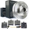 Bremsen/Bremsscheiben + Brembeläge + Verschleißanzeiger hinten NB PARTS GERMANY 10069886