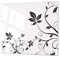 Tabla de cocina de vidrio templado – Tabla de cortar de vidrio – Cubierta de placas de cocción – Una pieza (60 x 52 cm) o dos piezas (30 x 52 cm cada una); D06 Serie Flores: Flor 5