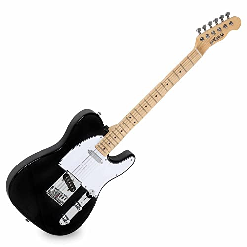 Shaman Element Series TCX-100B - E-Gitarre in TL-Bauweise - geölter Hals aus Ahorn - Ahorn-Griffbrett - schwarz