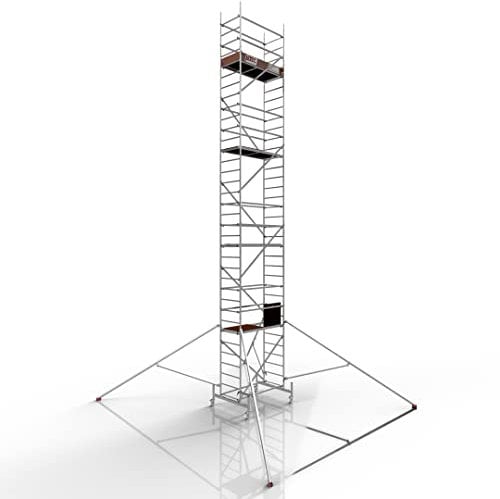 ALTEC Rollfix® 1.0 1000 | 10m AH | Rollen (Ø125mm) | Standardtraverse | Dreieckausleger | Made in Germany | TÜV | belastbar 200kg/m² | Alu | Norm - DIN EN 1004-1 | Baugerüst | Fahrgerüst