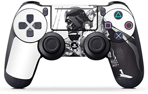 DeinDesign Skin kompatibel mit Sony Playstation 4 PS4 Slim Controller Folie Sticker Darth Vader Star Wars Offizielles Lizenzprodukt