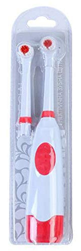 Kcnsieou Brosse à dents électrique à double tête (sans pile, couleur aléatoire avec tête de brosse)
