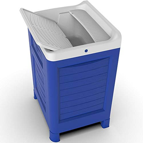 Bama Mobiletto Lavatoio in Resina Artu' 60x51x89h Blu