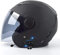 Bluetooth Integrado Semiabierto, Casco De Motocicleta con Visera, Casco Homologado ECE, Casco De Motocicleta para Hombres Y Mujeres D2,M
