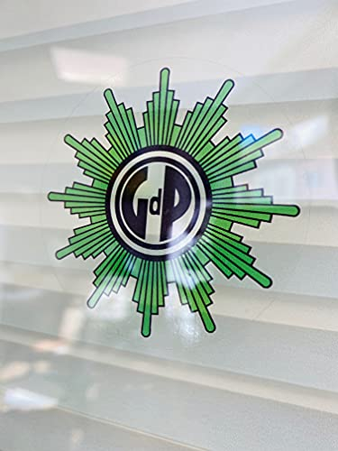 GdP Polizei Plakette DPolG Transparent Aufkleber Sticker innenklebend dbb Tr03