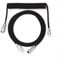 EPOMAKER MIX Type C Coiled Cable 1.8m, Type-C To USB A, TPU Mechanical Keyboard Cable with Detachable Aviator Connector for Gaming Keyboard (Black)