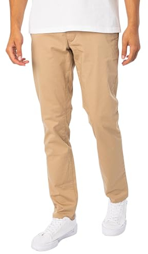 GANT Herren Slim Twill Chinos Klassische Hose, Dark Khaki, 34W / 32L EU