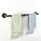 LINKPIPES Barre Porte-Serviettes Murale Industrielle Rustique Robuste pour Salle de Bain (24 inch, Noir Gris)