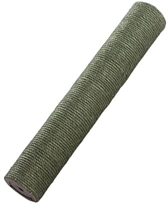 perfk 1Pcs Scratch Post Refill Pole Grinding Claw Cat Tree Scratcher Post Sisal Rope Sharpen Claw Toy Playing DIY Cat Scratching Post Replacement, Green H 25cm