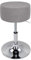 XGANGM Velvet Hockerbezug Rund Durchmesser 33.5cm H17cm Rund Barhocker Hussen Bezug stuhlhussen barhocker rund Stretch Stuhlbezug Schonbezug Protector für Home Büro Bar,Light Gray,2PCS 34x14cm