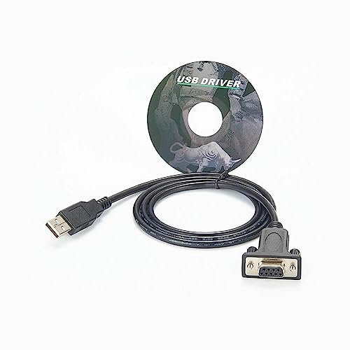 Elecbee Connettore maschio USB a D-Sub 9 pin connettore femmina dritto RS232 con cavo adattatore seriale 2M