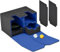 Weigudoc Caja de barajas para cartas Magic the Gathering, caja de cartas coleccionables para 200+ cartas con compartimento para dados 2 divisores, Compatible con MTG TCG PTCG (Azul)