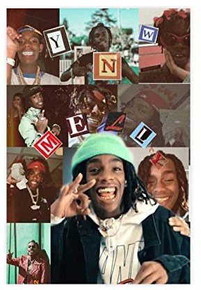 SORECI Leinwand-Poster, Motiv: berühmter Rapper YNW Melly, Wandkunst, Dekor, Bild, Gemälde für Wohnzimmer, Schlafzimmer, Dekoration, ungerahmt, 30 x 45 cm