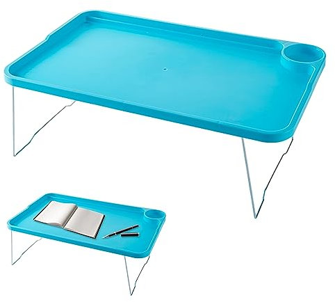 Bureau de l'ordinateur Portable, Table d'ordinateur Portable Pliant avec Porte-Tasse et Emplacement pour Carte, Petit déjeuner Portable Servant Plateau, Bureau d'ordinateur Portable pour Le canap