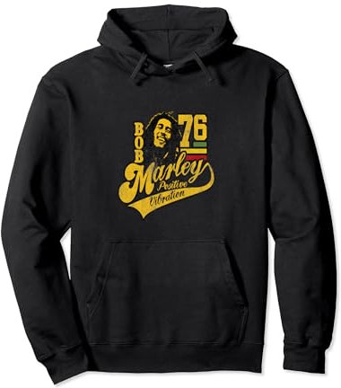 Bob Marley Positive Vibrations Fußball Pullover Hoodie
