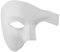 susiodeu Demi- pour Masque Facial à Large Application pour Les fêtes et événements masqués Masques de Mascarade Demi-Visage en Plastique léger, Blanc