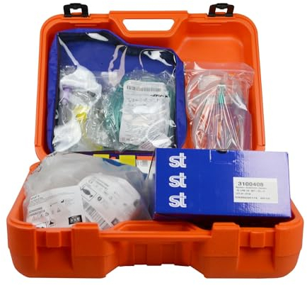IBEROMED Maletín oxigenoterapia completo aspiración venturi con botella de oxígeno vacía