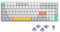 nuphy Air96 V2 Wireless Mechanical Keyboard,100 Keys Gaming Keyboard,Supports Bluetooth 5.1,2.4G and Wired Connection,for PC/Laptop/Windows/Mac -White Gateron Wisteria Switch