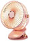 GOSIA - Ventilador de pinza de 6 pulgadas, enchufable por USB, recargable, mini ventilador de escritorio portátil silencioso, color rosa