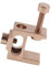 Deck Clamp Deck Torch Clamp Universal Torch Mount Holder BBQ Torch Mounting Bracket Pole Clamp Mounting Part Porch Rails Clamp, pink