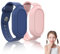 Landrain 2 Stück Silikon GPS Tracker Kinder Wasserdichtes Verstellbare Armband Kompatibel mit Samsung Galaxy SmartTag2