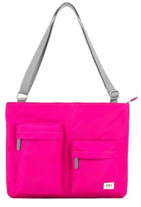 ROKA London Sac bandoulière pour ordinateur portable Moorgate, rose bonbon, M