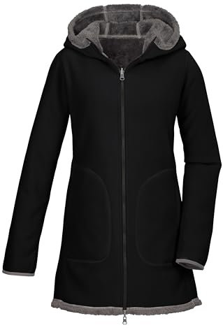 G.I.G.A. DX Donna Parka reversibile in pile/giacca in pile con cappuccio GW 60 WMN KNTFLC PRK, schwarz, 42, 42502-000