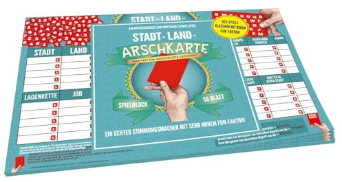 Kylskapspoesi AB Stadt-Land-Arschkarte – Original Edition, 32 cm x 0.7 cm x 22.6 cm
