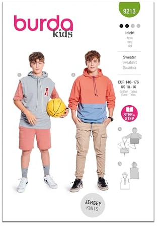 Burda Style Sewing Pattern B9213 Children's Sweatshirt