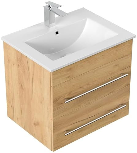 Badmöbelset Waschtisch Apollo Eiche hell