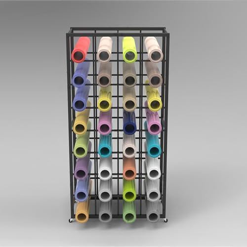 MLYAYE Large Capacity Stacker Backdrop Storage Rack, Rolling Photography Studio Background Paper Roll Stand 150cm Tall for Studio Equipment/Tripod Lighting/Posters